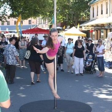 Pole Dancing Hit's the streets at King Street Fair, Newcastle 2008